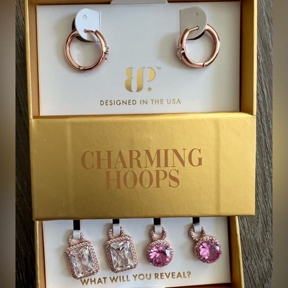 BP Charming Hoops cz rose gold The look is complete - Picture 1 of 4